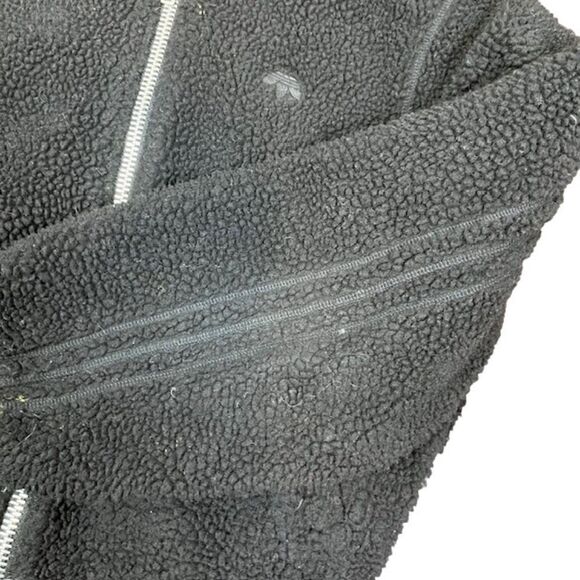 Adidas by Alexander Wang Reversible Bomber Jacket Sherpa Fleece Black Size XXS - Picture 4 of 12